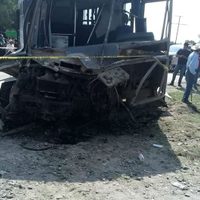 Tren embiste autobús de pasajeros y deja nueve heridos en San Juan del Río, Querétaro