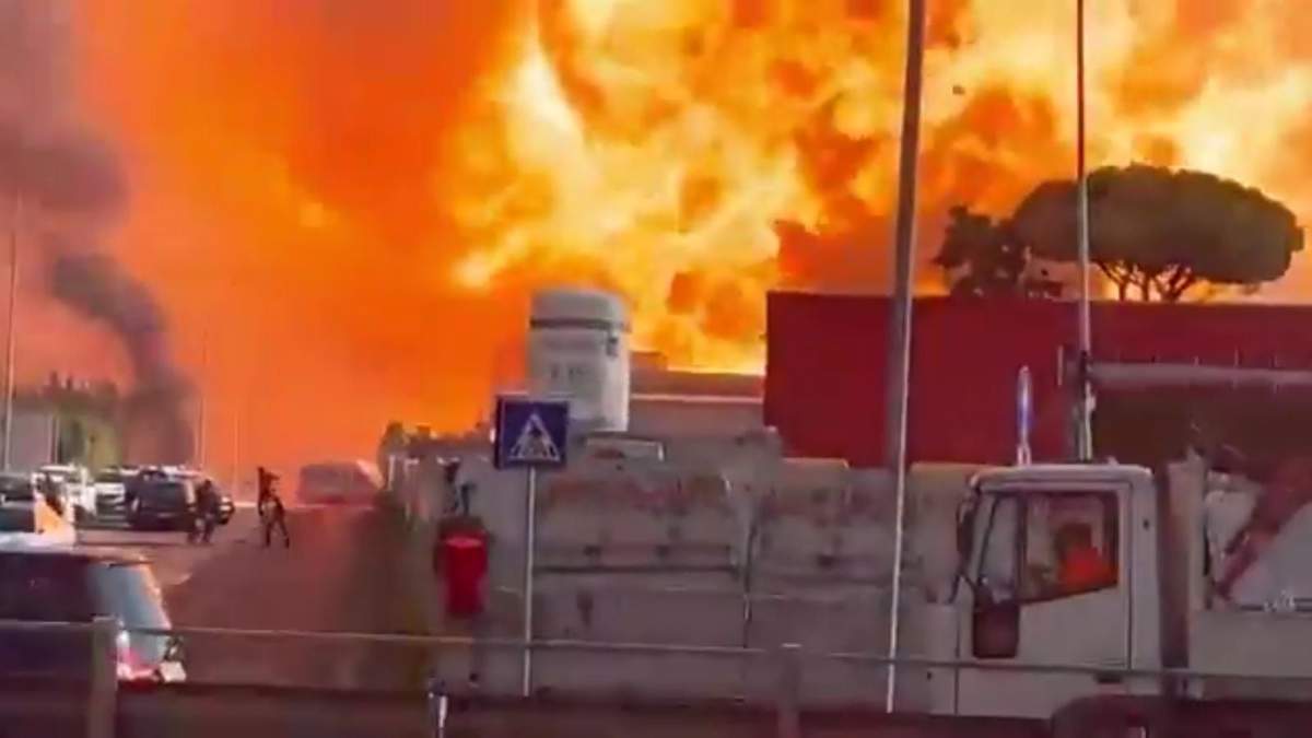 Momento de la explosión