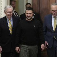 Zelenski arriba a un Congreso "ardiente" cuando el plan de Biden para Ucrania está al borde del cola