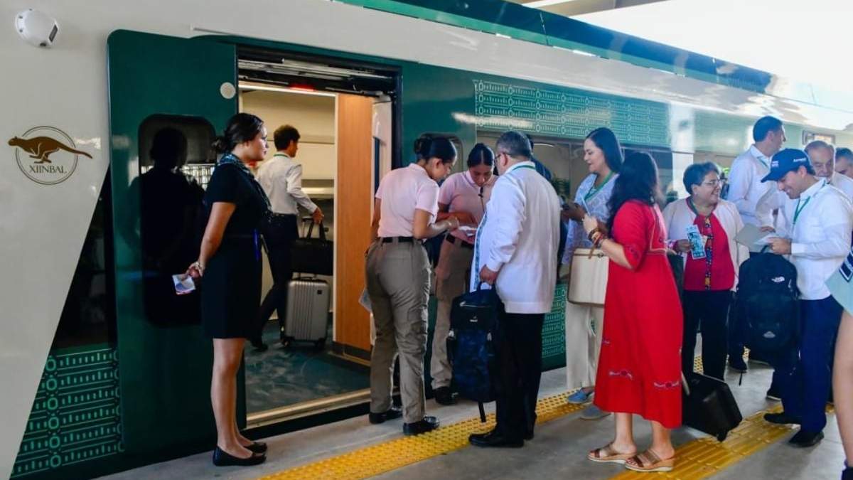 La inauguración del Tren Maya