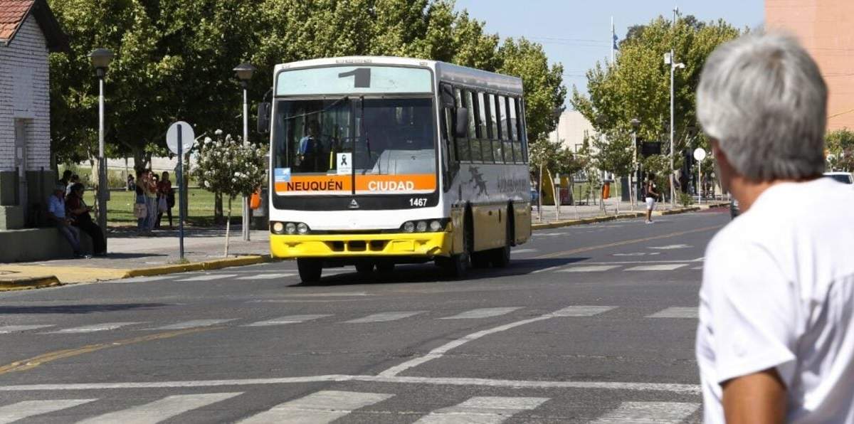 Unidad del transporte público de Neuquén. Fuente: (Twitter)