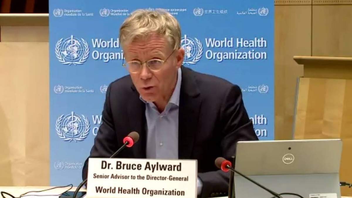 Bruce Aylward, asesor jefe de la OMS