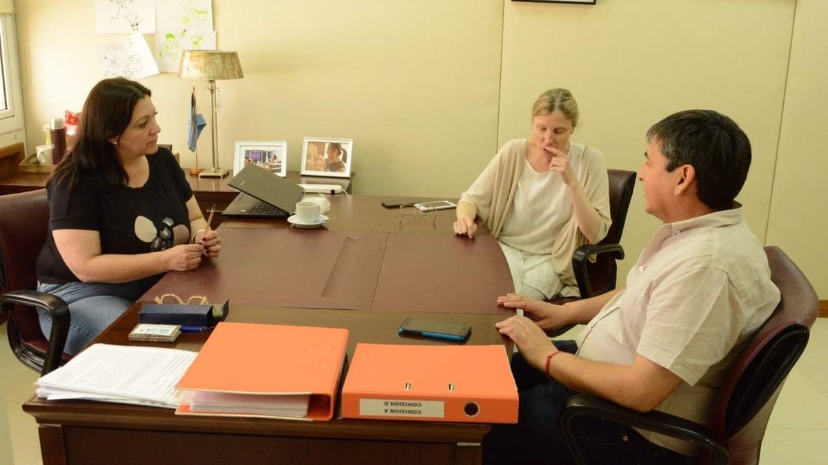 Soledad Martínez, Carlos Quintriqueo y María José García Crespo trataron los problemas del Tribunal de Cuentas. Fuente: (Facebook)