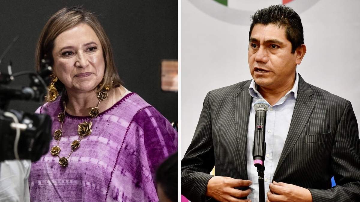 Xóchitl Gálvez y Jorge Luis Preciado
