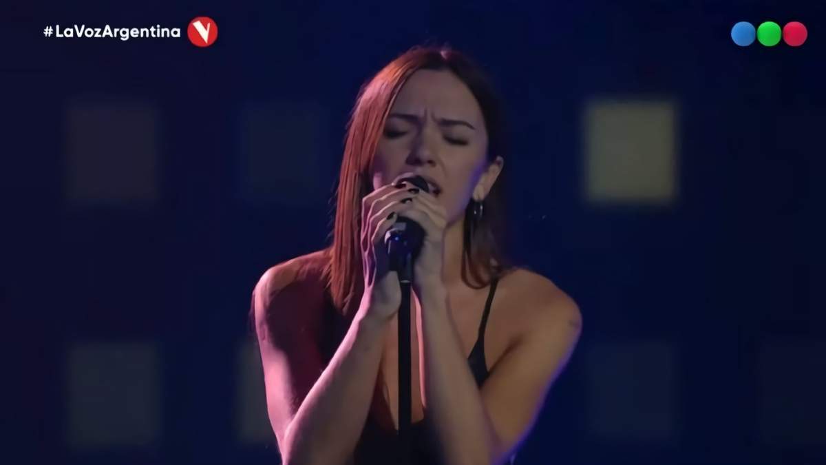 Sol Llobet en La Voz Argentina. Fuente: (Twitter)