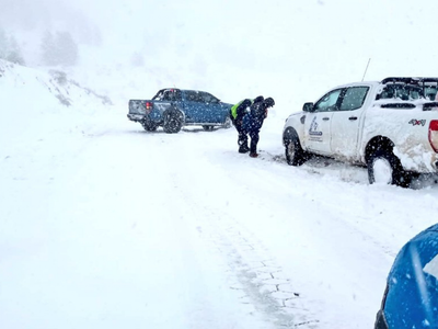 Inconvenientes por la nieve en varios puntos de la provincia