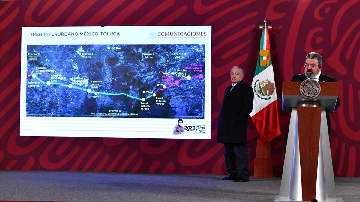 AMLO presentó avances del Tren Interurbano México-Toluca