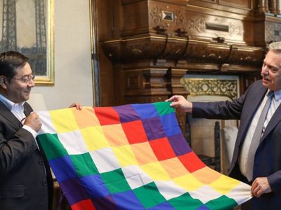 Alberto Fernández viajó a Bolivia para participar de la asunción de Luis Arce