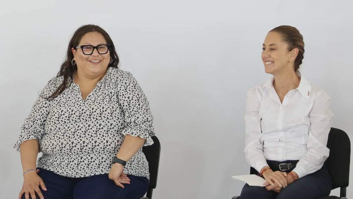 Citlalli Hernández y Claudia Sheinbaum
