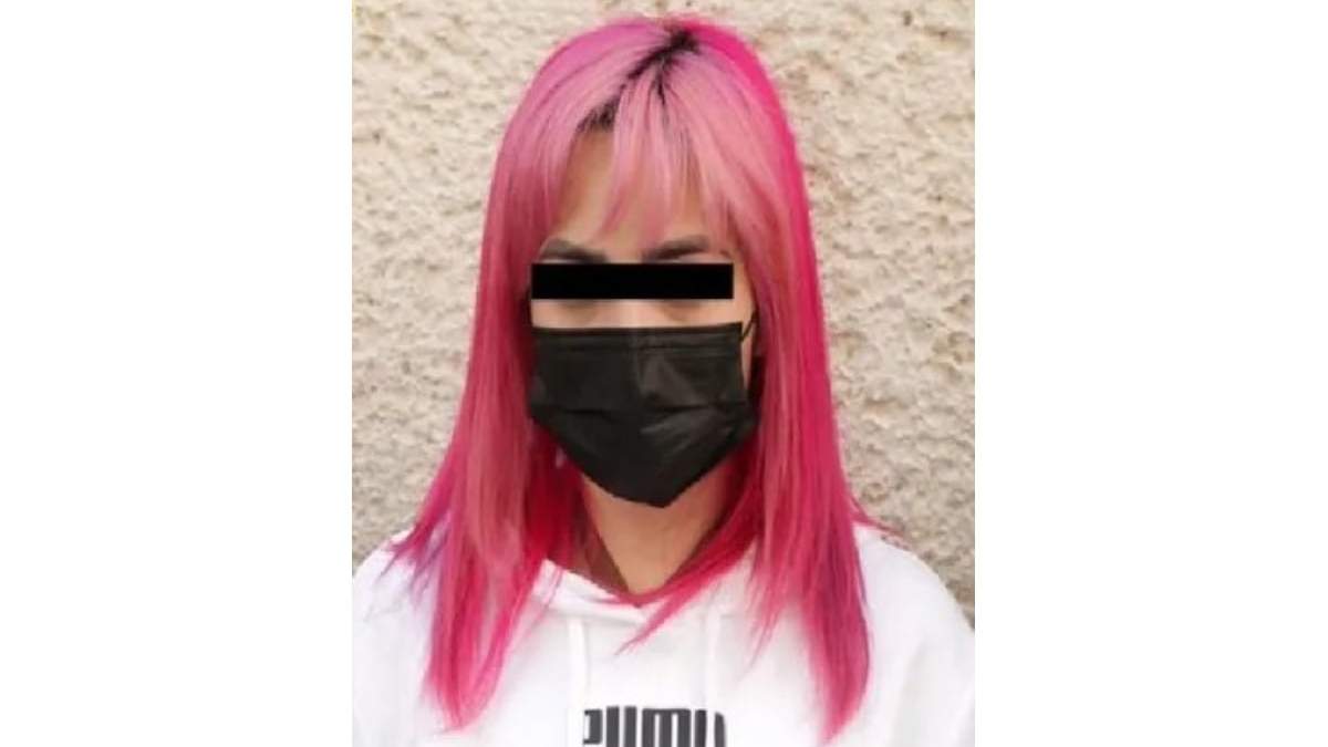 Gabriela Castillo al momento de ser detenida
