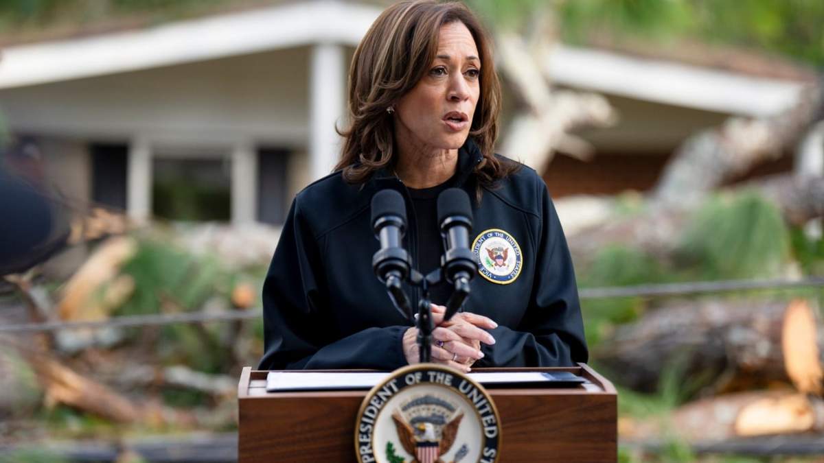 Kamala Harris en campaña