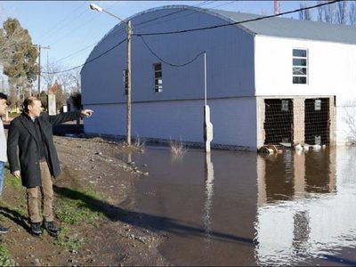Gutiérrez visitó Sauzal Bonito, una de las zonas más afectadas por el temporal