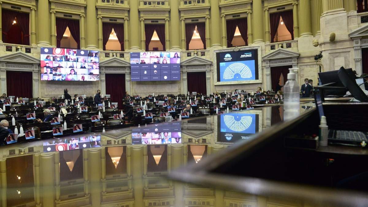 La Cámara de Diputados de la Nación. Fuente: (Twitter)