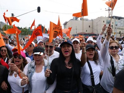 Sindicalizados del Metro protestan por falta de presupuesto para mantenimiento