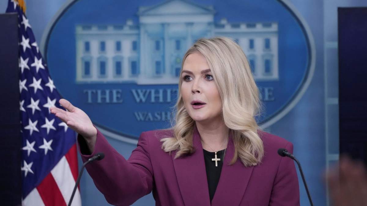 La secretaria de Prensa de la Casa Blanca, Karoline Leavitt