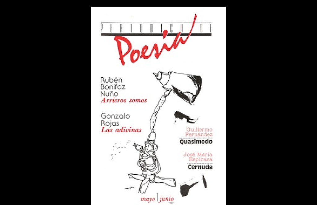 Portada del primer número del "Periódico de Poesía" (mayo-junio 1987)