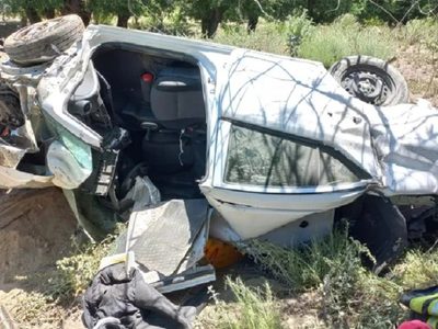 Cayó por un barranco y se salvó de milagro