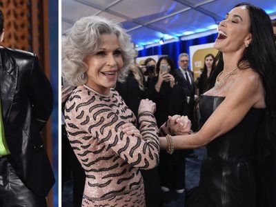 Así reaccionaron Timothée Chalamet y Demi Moore tras su triunfo en los SAG Awards (Video)