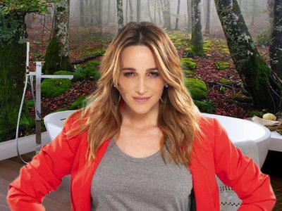 Remodelación y naturaleza: Vero Lozano deslumbró con un moderno detalle en la decoración de su baño