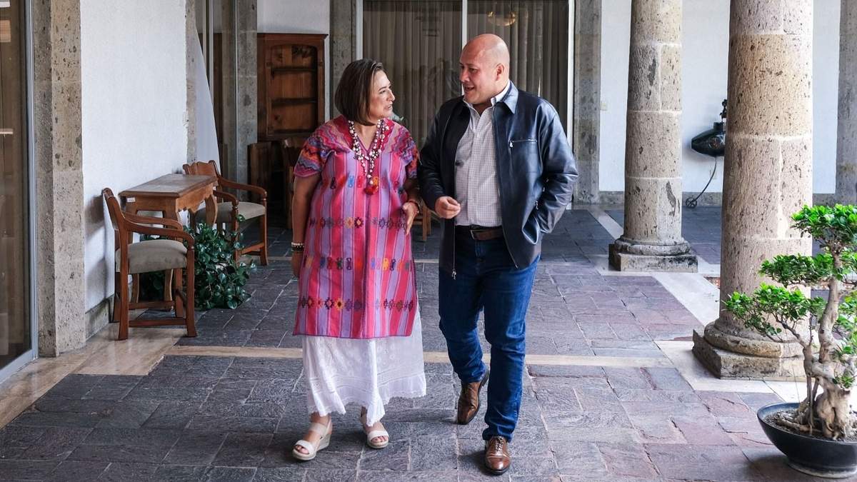 Alfaro. "“Me dio mucho gusto recibir a mi amiga Xóchitl Gálvez"