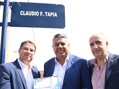 Impensado homenaje: la provincia que le puso Claudio Tapia a una de sus calles