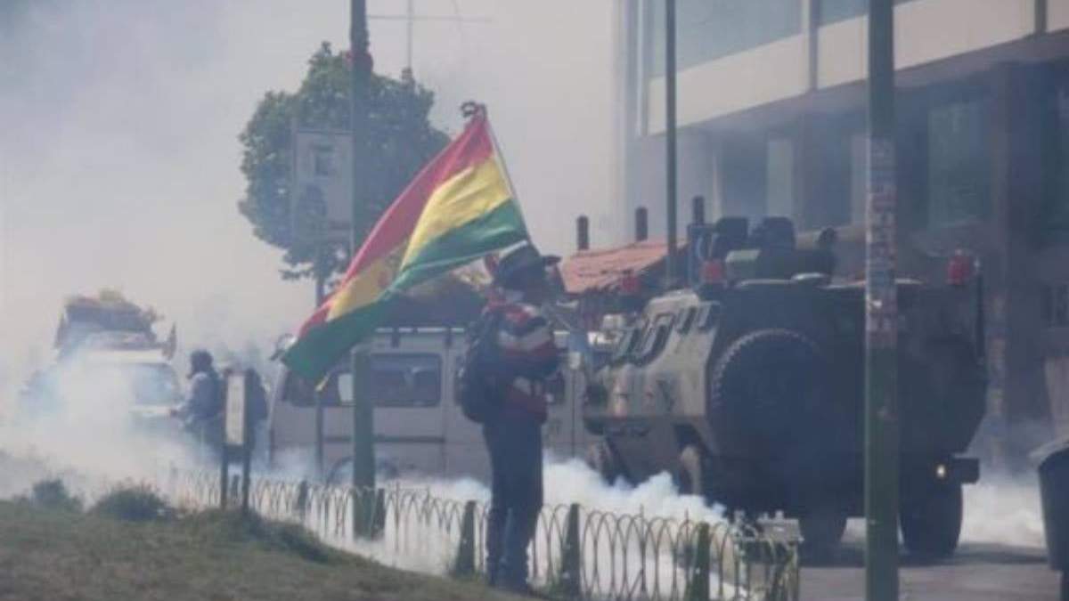 Protestas en Sacaba y Senkata, al sur de La Paz, tras la salida del poder del presidente Evo Morales