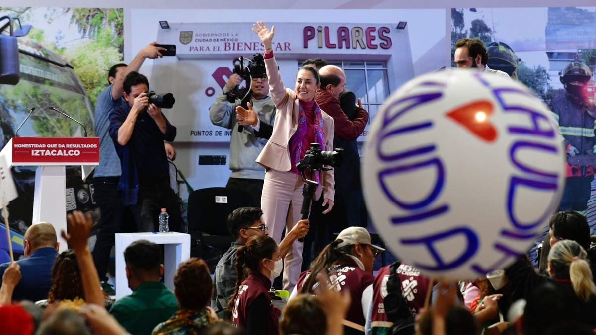 Acto de Sheinbaum en Iztacalco