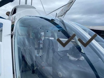 Atacan helicóptero de policía de NL y hieren a piloto