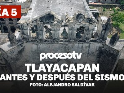 Tlayacapan, antes y después del sismo (Drone)