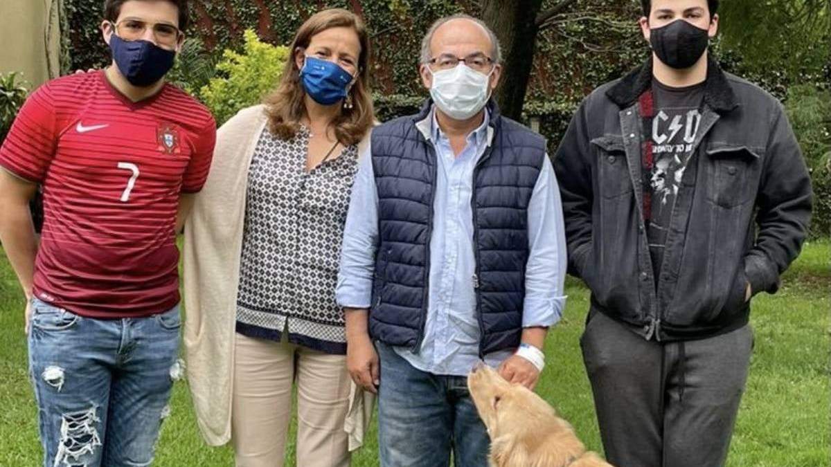 La imagen publicada por el expresidente en sus redes