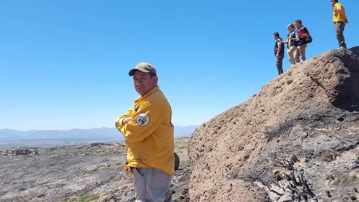 Incendio en Cajón Hualcupén. Fuente: (Neuquén Informa).