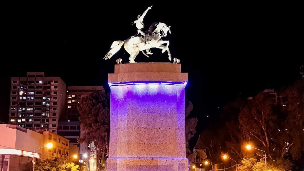 Monumento a San Martín. Fuente: (Twitter)