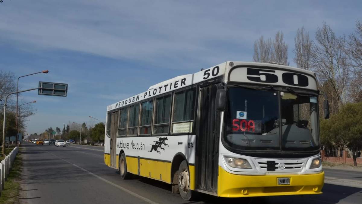 Autobus de Plottier. Fuente: (Twitter)