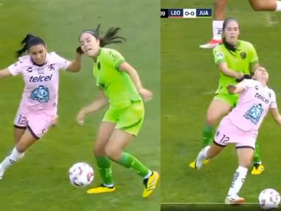 Expulsan a jugadora de Juárez femenil por jalar el cabello a su rival (Video)