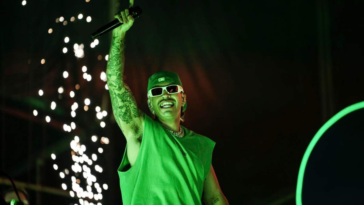 El cantante colombiano Feid durante el festival Estéreo Picnic en Bogotá, Colombia