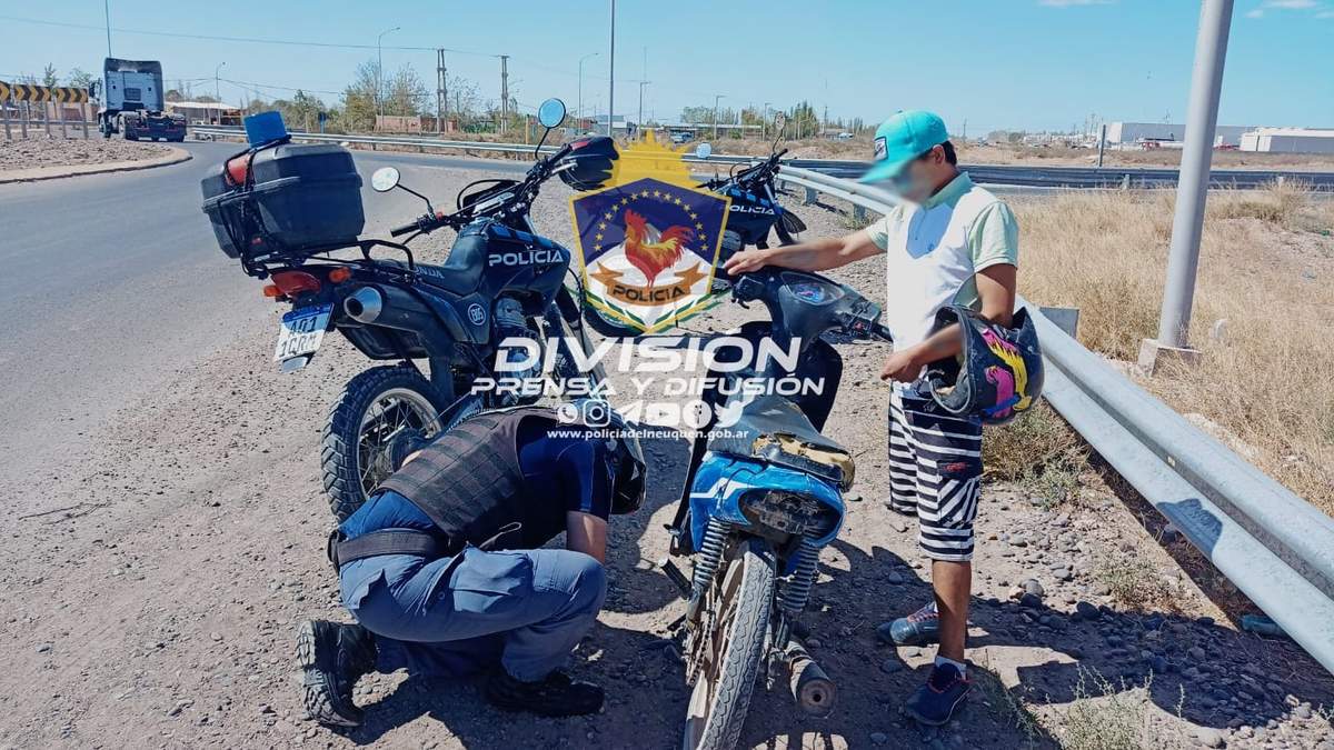 Moto robada. Fuente: (Policía de Neuquén)