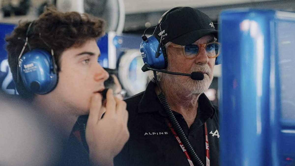 Franco Colapinto y Flavio Briatore