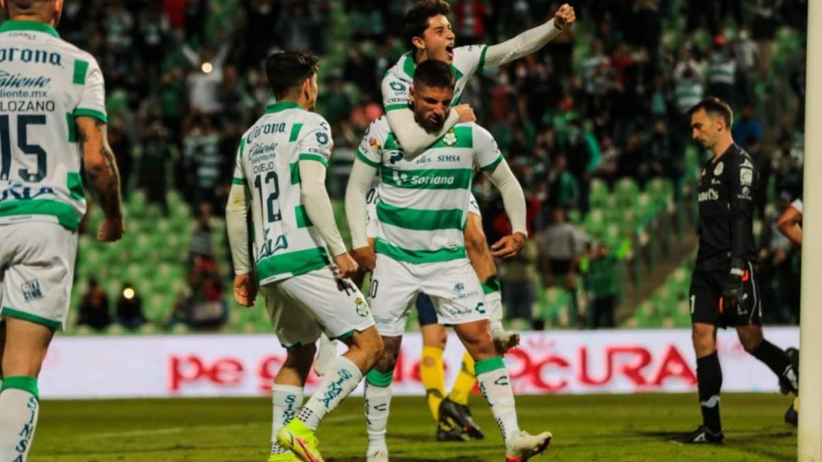 Ignacio Jeraldino anotó el segundo gol para Santos