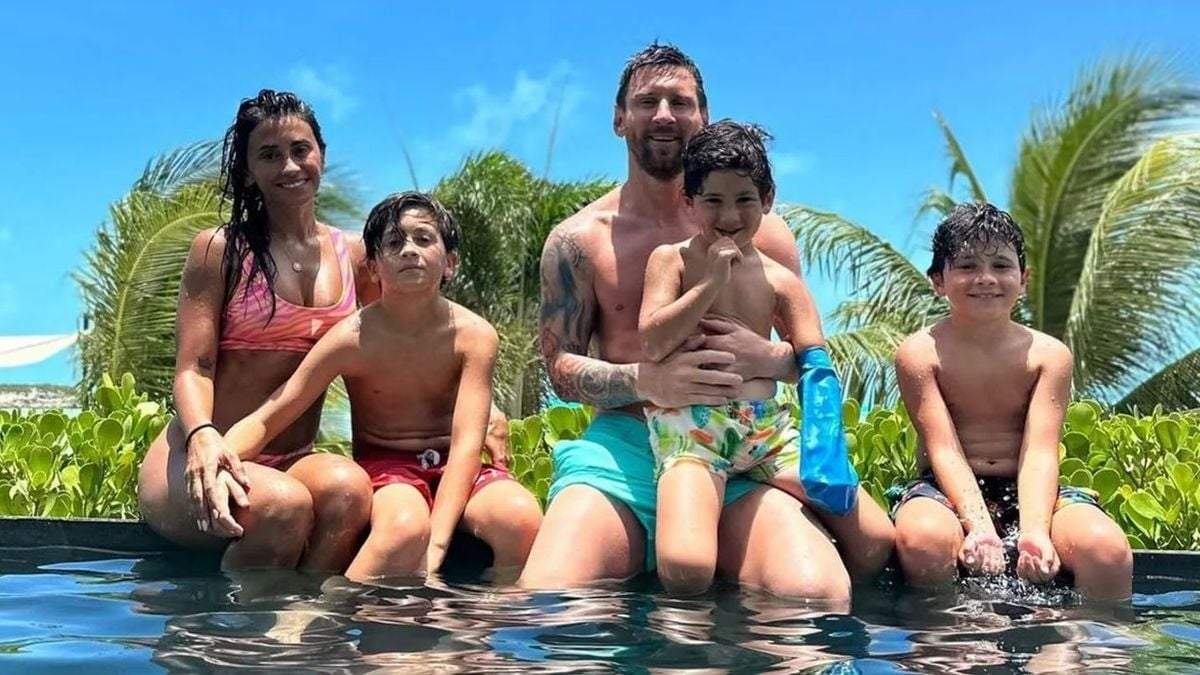 Lionel Messi y su familia. Fuente: (Instagram)