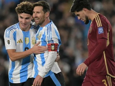 Con dos goles, Messi le dio el triunfo a la Argentina y se despide de la Selección en el país
