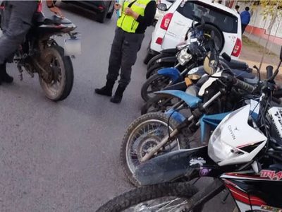 La Policía de Neuquén secuestró 20 motocicletas en diferentes operativos sorpresa de control de tránsito