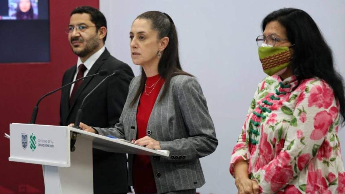 Martí Batres, Claudia Sheinbaum y Nashieli Ramírez