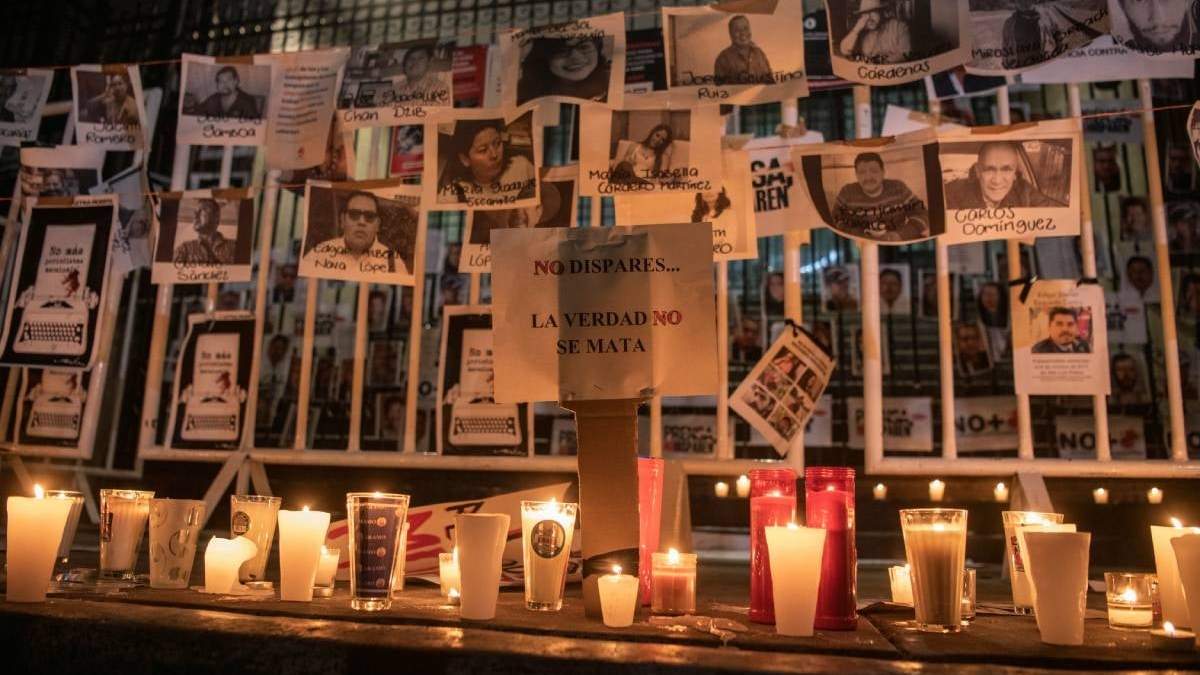 Protesta por la violencia contra periodistas