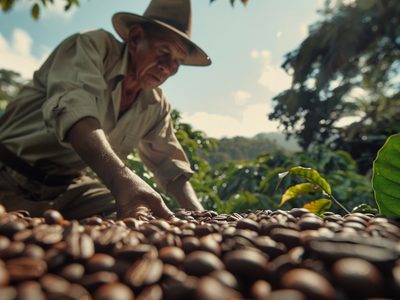 El cultivo de café florece en el estado amazónico de Brasil