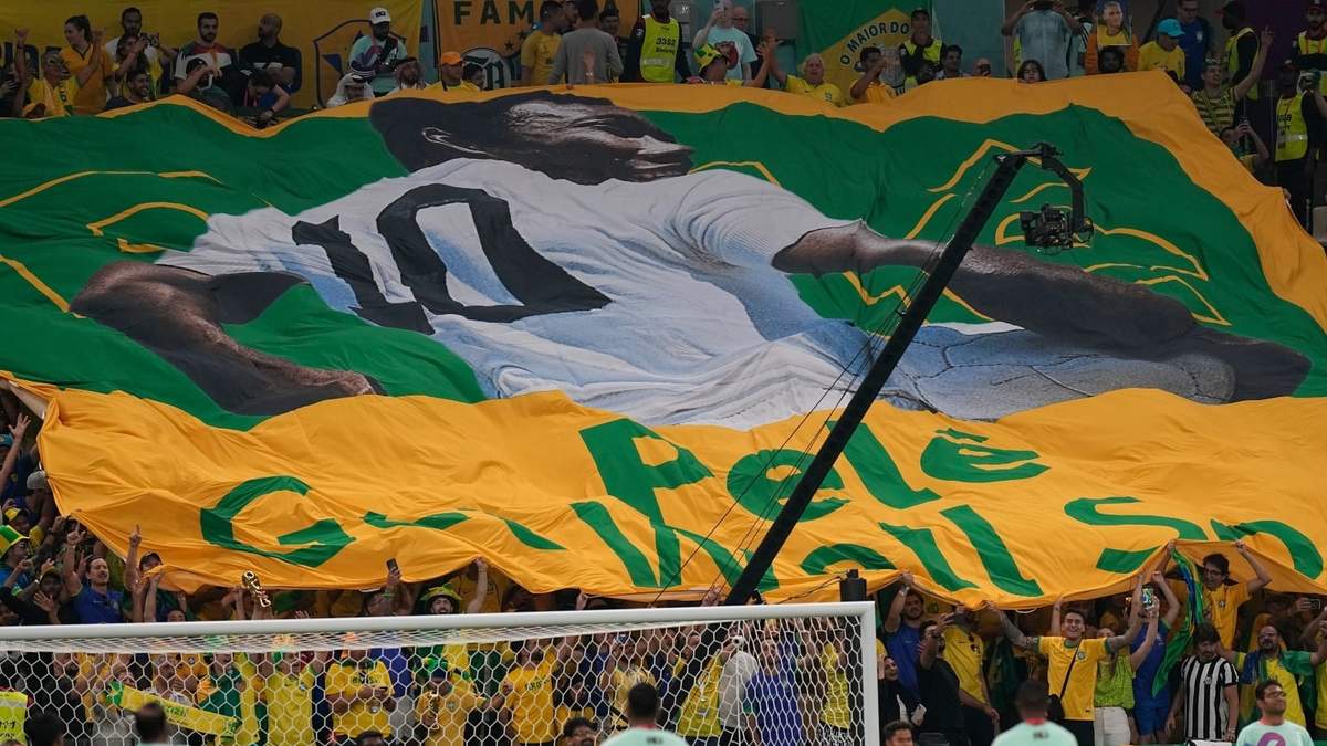 Homenaje a Pelé durante el Mundial de Qatar 2022
