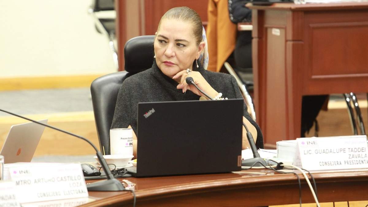 La consejera presidenata del INE, Guadalupe Taddei