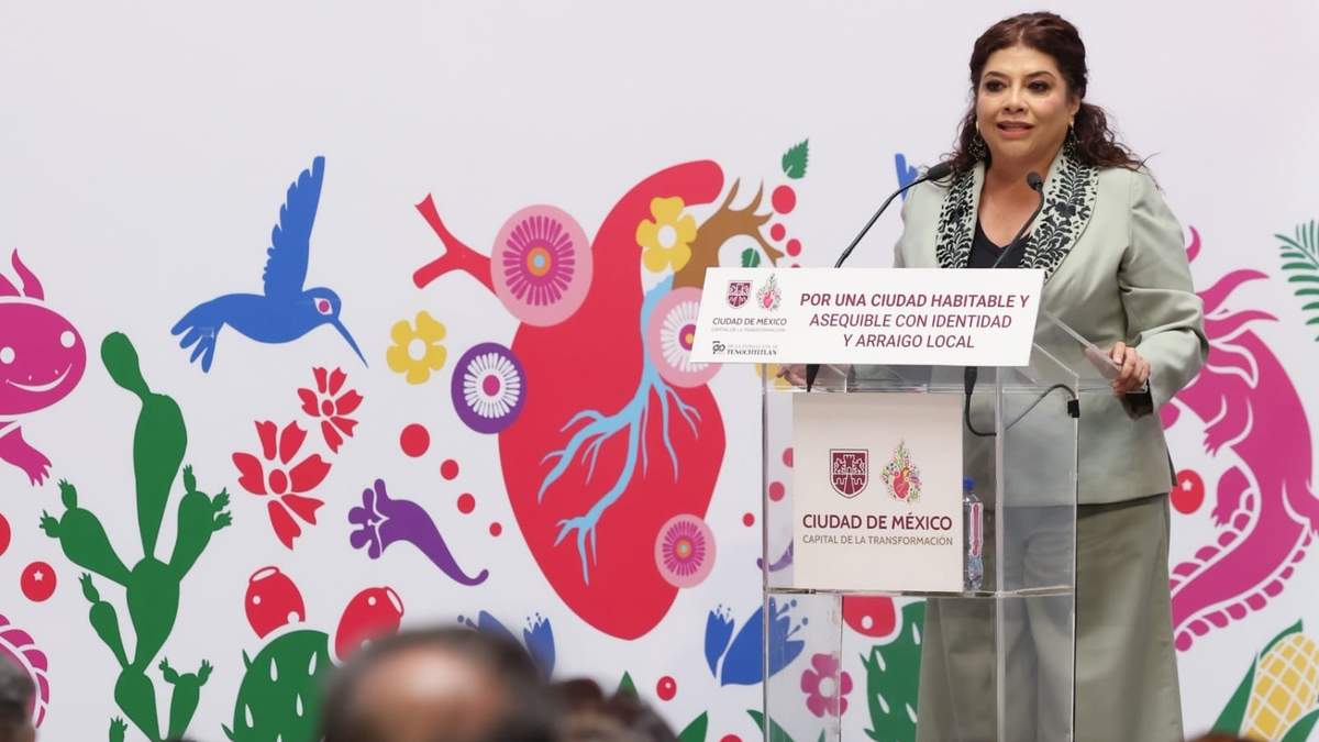 La jefa de Gobierno en la presentación del plan contra la gentrificación
