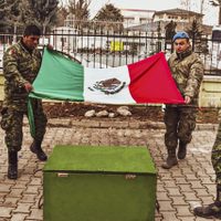 Restos de Proteo regresan a México tras morir durante las labores de rescate en Turquía