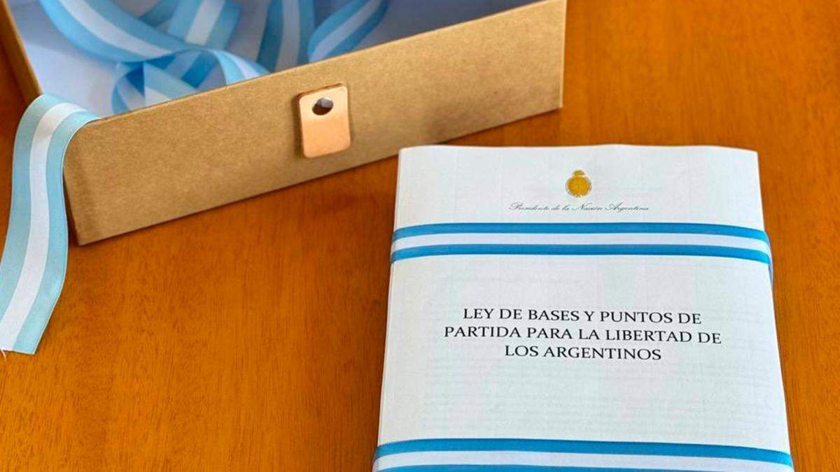 La Ley Ómnibus plantea una profunda reforma al Estado. Fuente: (Twitter)