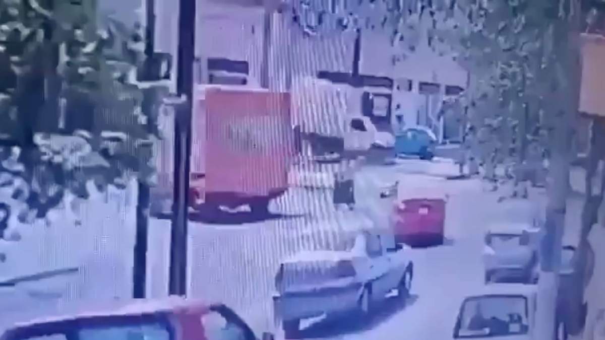 Video de cámara de seguridad que captó el momento del atropellamiento